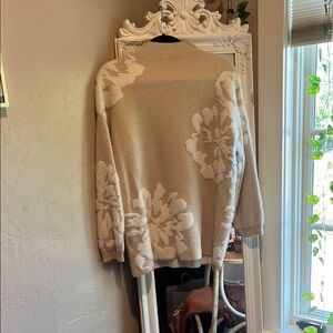 Cozy Cream Floral Sweater
